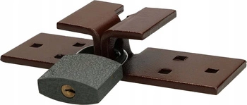 Wrzeciądz garażowy zamknięcie drzwi bram kłódka 60