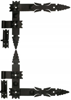 Zawias pasowy kątowy 400 garażowy narożny okiennic