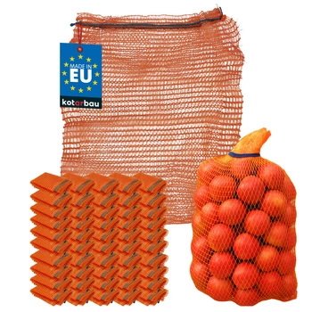 Worek raszlowy z zaciągiem na warzywa ziemniaki 15 kg 40x60 cm zestaw 50 szt.