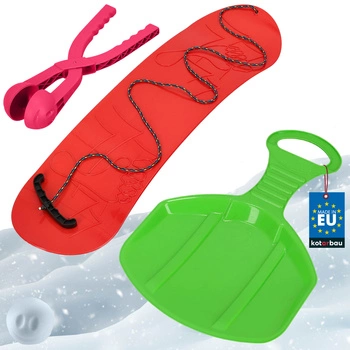 Zestaw do zabawy na śniegu snowboard jabłuszko automat do śnieżek