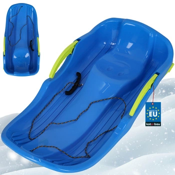 Sanki z hamulcem sznurkiem zjazdowy niebieskie 79 cm