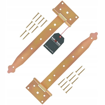 Zawias altanowy budowlany żółty 300 mm zestaw 2 szt.