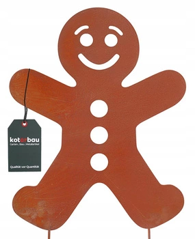 Figurka ludzik figura ozdoba ogrodowa metal rdza