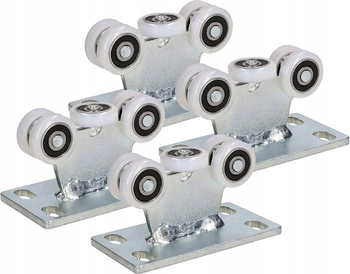 Wózek 5-rolkowy bramowy fi 25 stały rolki bram - 4 szt.