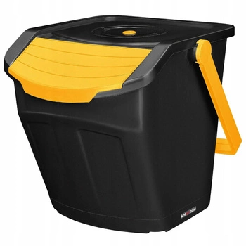 Kosz pojemnik do segregacji śmieci odpadów żółty 25l