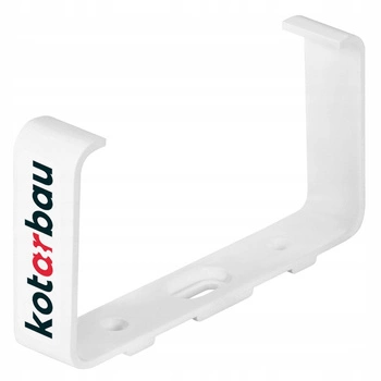 Uchwyt mocujący do kanału płaskiego 120x60mm biały