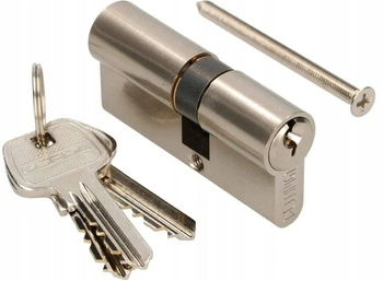 Wkładka bębenkowa do zamka 30/45 3 klucze nikiel