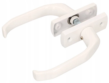 Klamka drzwiowa komplet 125 drzwi furtki bramy  2 szt. - Kolor biały