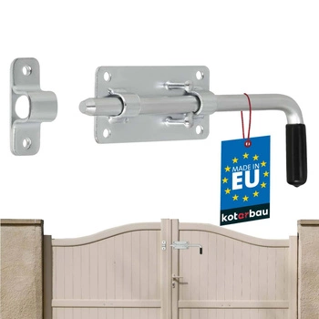 Zasuwa garażowa rygiel do bramy furtki drzwi 220 mm