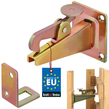 Podpórka blokada ogranicznik drzwi furtki bramy - Kolor złoty