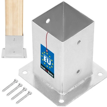 Podstawa słupa przykręcana wspornik kotwa 90x90