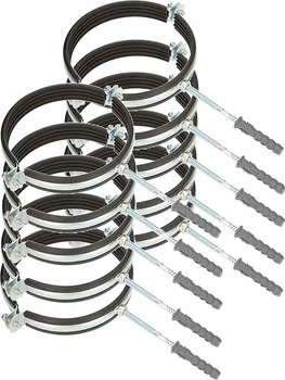 Obejma do rur 6" uchwyt guma uszczelka - 10 szt.