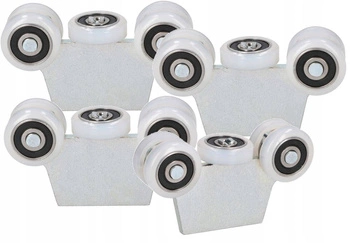 Wózek 25mm do bram drzwi przesuwnych 5 rolek - 4 szt.