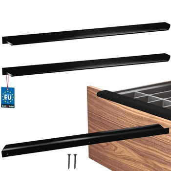 Uchwyt meblowy aluminium czarny mat 416/436 mm zestaw 2 szt