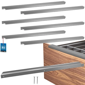 Uchwyt meblowy aluminium srebrny 416/436 mm zestaw 6 szt