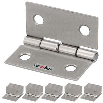 Zawias splatany uniwersalny 30 mm nikiel zestaw 25 szt.