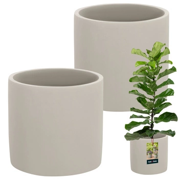 Doniczka ceramiczna cylinder ⌀ 20 cm 2 szt