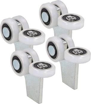 Wózek 3-rolkowy fi 25 bram drzwi przesuwnych - 4 szt.