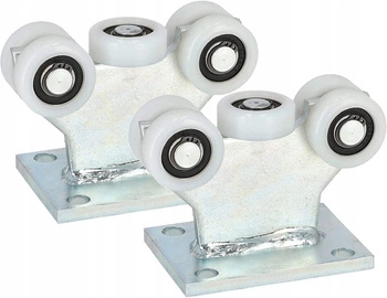 Wózek 5-rolkowy bramowy fi 43 stały rolki bram - 2 szt.