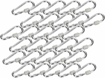 Karabińczyk karabinek skręcany 60 hak do lin - 50 szt.