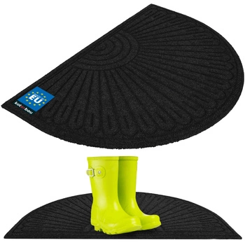 Wycieraczka do butów antypoślizgowa półokrągła szara 60x90 cm