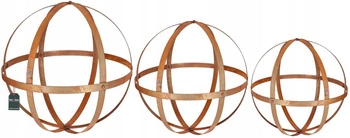 Zestaw figurka rdza kula ogrodowa ozdoba metalowa