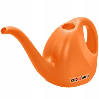 Konewka mała domowa plastikowa do roślin kwiatów pomarańczowa 2 l