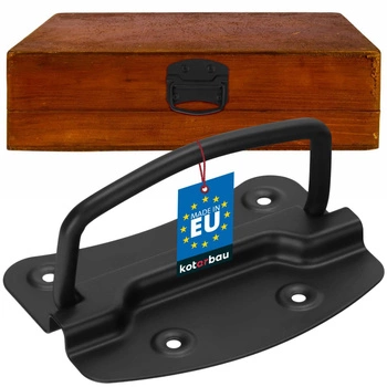 Uchwyt skrzyniowy czarny 110x80 mm