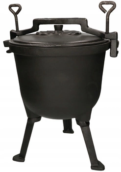 Kociołek żeliwny garnek 7l kocioł myśliwski ognisko