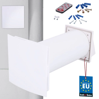 Rekuperator ścienny decentralny wymiennik ceramiczny 6 biegów cuper fi 125 mm