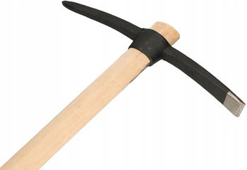 Kilof 2,5 dwuramienny górniczy hartowany z trzonem