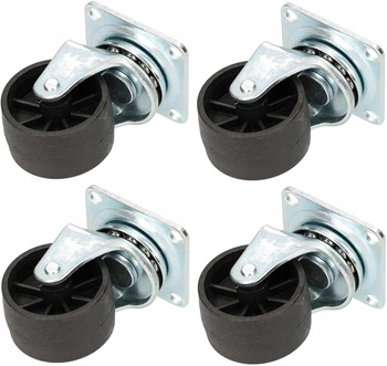 Kółko obrotowe meblowe 40 mm pcv łożyskowe - 4 szt.