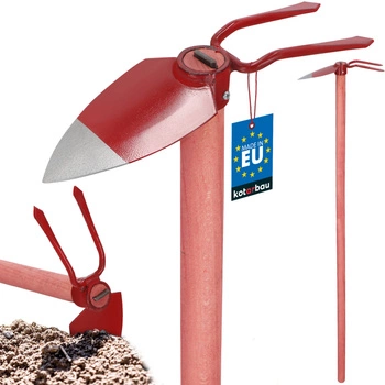 Motyka ogrodowa sercówka z pazurkami stalowa do chwastów 120 cm