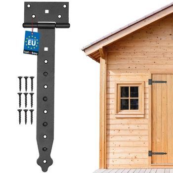 Zawias altanowy budowlany czarny 300 mm