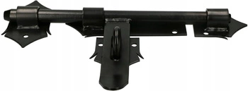 Zasuwa do drzwi bram zasuwka garażowa rygiel 270 mm - Kolor czarny