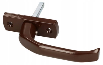 Klamka drzwiowa krótka 125mm drzwi furtki bramki - Kolor brązowy
