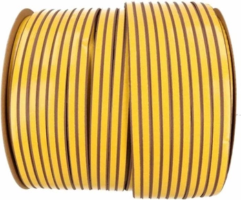 Uszczelka samoprzylepna 12x10 mm drzwi okien d 1 m brązowa