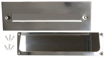 Wrzutnik listowy wrzutnia na listy do drzwi srebrny - 275 mm