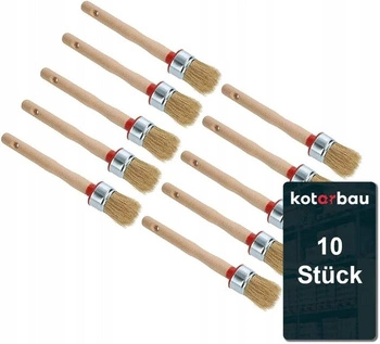 Zestaw pędzle okrągłe pierścieniowe 35mm 10szt.