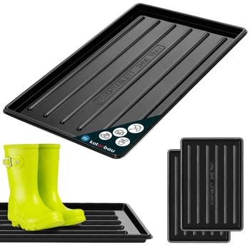 Ociekacz na buty 45x30 cm zestaw 2 szt. - Kolor czarny