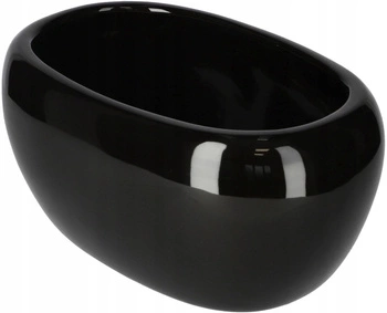 Doniczka donica osłonka podłużna ceramiczna 270 mm - Kolor czarny