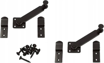 Zamknięcie blokada okiennic furtki altan haczyk - 2 szt.