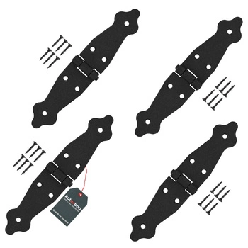 Zawias ozdobny do okiennic drzwi altan skrzyń 100x100x35 mm zestaw 4 szt.