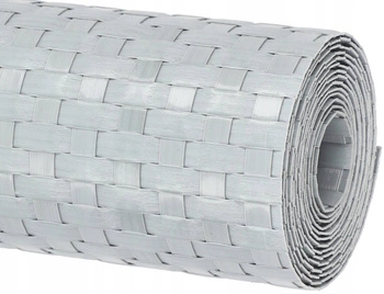 Taśma panelowa osłona ogrodzeniowa rattan 19x255 cm jasnoszara