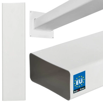 Kanał płaski wentylacyjny kabli 120x60 biały 50cm