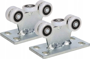 Wózek 5-rolkowy bramowy fi 25 stały rolki bram - 2 szt.