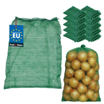 Worek raszlowy zaciąg na cebulę ziemniaki 25 kg 50x80 cm zestaw 10 szt.