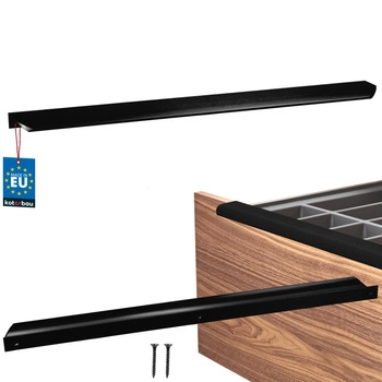 Uchwyt meblowy aluminium czarny mat 416/436 mm