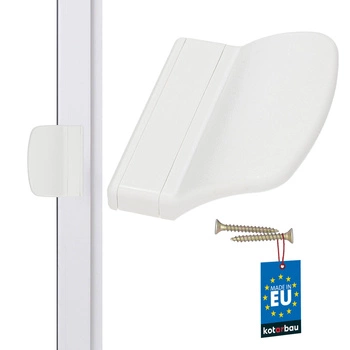 Pochwyt balkonowy biały 70x55 mm