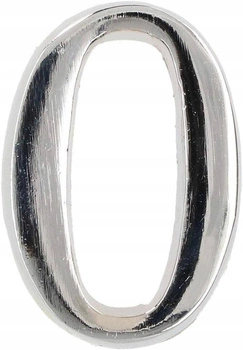 Cyfra na dom "0" numer domu na drzwi 5 cm chrom